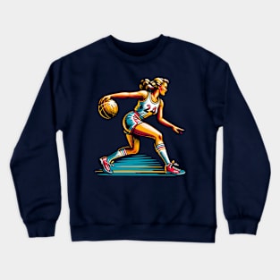 Female basketball player Crewneck Sweatshirt